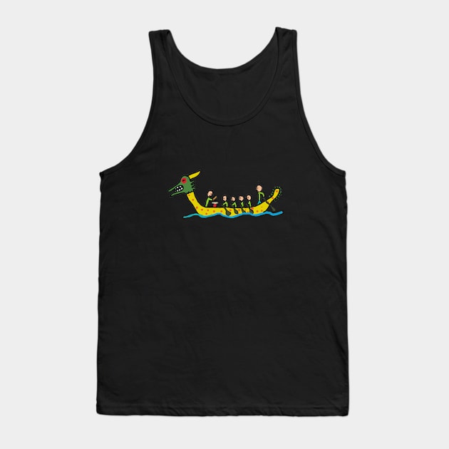 Dragon Boat Racing Tank Top by Mark Ewbie